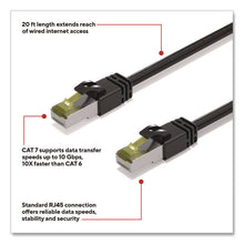 Load image into Gallery viewer, CAT7 Ethernet Cable, 20 ft, Black
