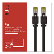 Load image into Gallery viewer, CAT7 Ethernet Cable, 20 ft, Black
