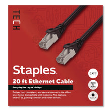 Load image into Gallery viewer, CAT7 Ethernet Cable, 20 ft, Black
