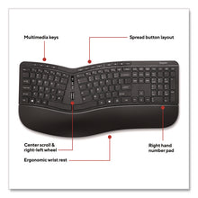 Load image into Gallery viewer, Wireless Ergonomic Keyboard, Black

