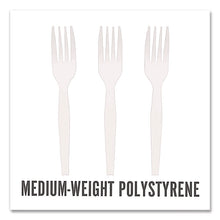 Load image into Gallery viewer, Mediumweight Plastic Cutlery, Fork, White, 1,000/Pack
