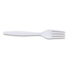 Load image into Gallery viewer, Heavyweight Plastic Cutlery, Fork, White, 100/Pack

