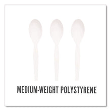 Load image into Gallery viewer, Mediumweight Plastic Cutlery, Spoon, Plastic, White, 300/Pack
