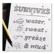 Load image into Gallery viewer, All-Weather Wire-O Notepad, Black Cover, Universal: Narrow Rule and Quadrille Rule (4 sq/in), (50) White 3 x 5 Sheets

