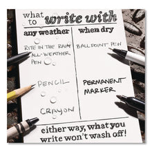 Load image into Gallery viewer, All-Weather Wire-O Notepad, Black Cover, Universal: Narrow Rule and Quadrille Rule (4 sq/in), (50) White 3 x 5 Sheets
