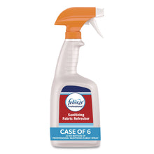 Load image into Gallery viewer, Professional Sanitizing Fabric Refresher, Light Scent, 32 oz Spray Bottle, 6/Carton
