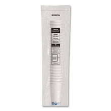 Load image into Gallery viewer, Recycled Content PCF Paper Hot Cups, ProPlanet Seal, 20 oz, White/Blue, 600/Carton
