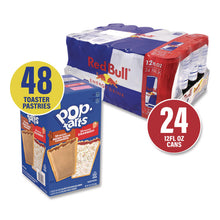 Load image into Gallery viewer, Red Bull Energy Drink and Pop Tart Combo Pack,(24) 12oz Cans,(24) Frosted Strawberry/(24) Frosted Brown Sugar Cinnamon/Bundle
