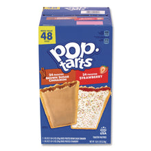 Load image into Gallery viewer, Red Bull Energy Drink and Pop Tart Combo Pack,(24) 12oz Cans,(24) Frosted Strawberry/(24) Frosted Brown Sugar Cinnamon/Bundle
