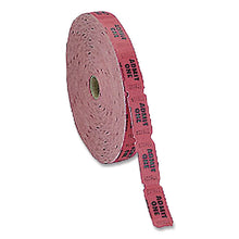 Load image into Gallery viewer, Single Ticket Roll, Admit One, Red, 2,000/Roll
