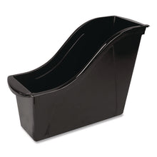 Load image into Gallery viewer, Small Book Bin, 1.5 gal, 4.5" x 11.75" x 8.5", Black, 6/Pack
