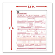 Load image into Gallery viewer, CMS-1500 Health Insurance Claim Form, One-Part (No Copies), 8.5 x 11, 250 Forms Total
