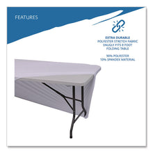 Load image into Gallery viewer, iGear Fabric Table Cover, Polyester/Spandex, 30" x 96", White
