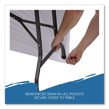 Load image into Gallery viewer, iGear Fabric Table Cover, Polyester/Spandex, 30" x 96", White
