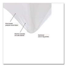 Load image into Gallery viewer, iGear Fabric Table Cover, Polyester/Spandex, 30" x 96", White
