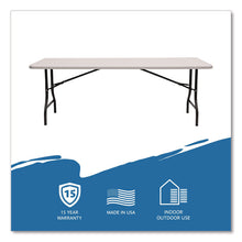 Load image into Gallery viewer, IndestrucTable Industrial Folding Table, Rectangular, 96" x 30" x 29", Platinum

