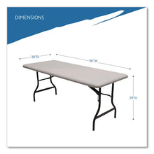 Load image into Gallery viewer, IndestrucTable Industrial Folding Table, Rectangular, 96" x 30" x 29", Platinum
