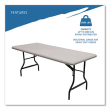 Load image into Gallery viewer, IndestrucTable Industrial Folding Table, Rectangular, 96" x 30" x 29", Platinum
