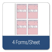 Load image into Gallery viewer, Important Message Book, Two-Part Carbonless, 4 Forms/Sheet, 200 Forms Total
