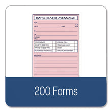 Load image into Gallery viewer, Important Message Book, Two-Part Carbonless, 4 Forms/Sheet, 200 Forms Total
