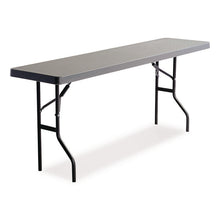 Load image into Gallery viewer, IndestrucTable Commercial Folding Table, Rectangular, 48" x 24" x 29", Charcoal Top, Charcoal Base/Legs
