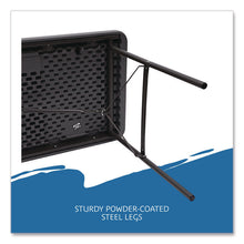 Load image into Gallery viewer, IndestrucTable Commercial Folding Table, Rectangular, 48" x 24" x 29", Charcoal Top, Charcoal Base/Legs
