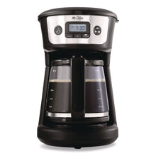 Load image into Gallery viewer, 12-Cup Programmable Coffee Maker, Black/Stainless Steel
