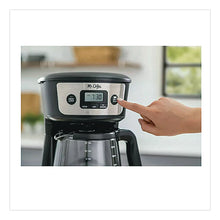 Load image into Gallery viewer, 12-Cup Programmable Coffee Maker, Black/Stainless Steel
