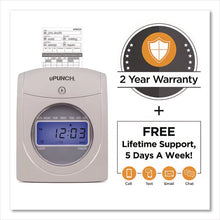 Load image into Gallery viewer, UB2000 Electronic Calculating Time Clock Bundle, Digital Display, Gray
