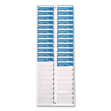 Load image into Gallery viewer, Time Card Rack, 40 Pockets, Plastic, Light Gray
