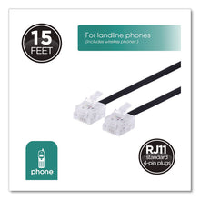 Load image into Gallery viewer, Line Cord, Plug/Plug, 15 ft, Black
