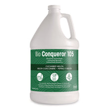 Load image into Gallery viewer, Bio Conqueror 105 Enzymatic Odor Counteractant Concentrate, Cucumber Melon, 1 gal Bottle, 4/Carton
