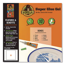 Load image into Gallery viewer, Super Glue Gel, Two 0.11 oz Tubes, Dries Clear
