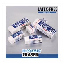 Load image into Gallery viewer, Hi-Polymer Eraser, For Pencil Marks, Rectangular Block, White, 10/Box
