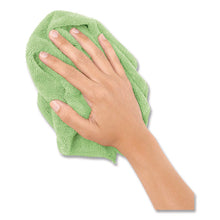 Load image into Gallery viewer, Microfiber Cloths, 12 x 12, Green, 12/Pack
