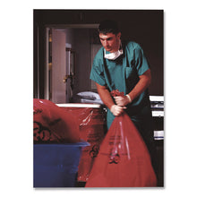 Load image into Gallery viewer, Healthcare Biohazard Printed Low-Density Can Liners, Biohazard, 45 gal, 1.3 mil, 40 x 46, Red, Flat Pack, 200/Carton
