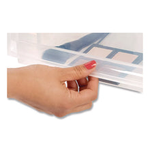 Load image into Gallery viewer, Stackable Storage Drawer, 10.85 gal, 15.75" x 19.62" x 11.5", Gray/Translucent Frost
