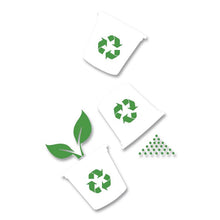 Load image into Gallery viewer, K-Cycle Cardboard Indoor Recycling Bin, Large, Cardboard, Black/Green/White, 5/Pack
