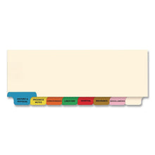 Load image into Gallery viewer, Top Tab Medical Chart Indexes, 8-Tab, Assorted Medical, 11 x 8.5, Manila, 50/Box
