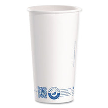Load image into Gallery viewer, Recycled Content PCF Paper Hot Cups, ProPlanet Seal, 20 oz, White/Blue, 600/Carton
