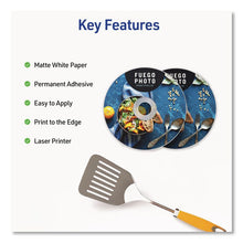 Load image into Gallery viewer, Laser CD Labels, Matte White, 40/Pack
