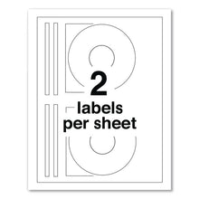 Load image into Gallery viewer, Full Face CD Labels, Matte White, 40/Pack
