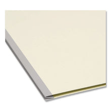 Load image into Gallery viewer, Recycled Pressboard Fastener Folders, 2/5 Tab: R of C, Expands 1", 2 SafeSHIELD Fasteners, Letter Size, Gray-Green, 25/Box
