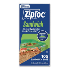 Load image into Gallery viewer, Resealable Sandwich Bags, 6.5" x 5.88", Clear, 90/Pack

