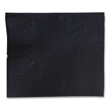 Load image into Gallery viewer, Cocktail Napkins, 2-Ply, 9 x 9, Black, 2,000/Carton
