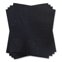 Load image into Gallery viewer, Cocktail Napkins, 2-Ply, 9 x 9, Black, 2,000/Carton
