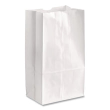 Load image into Gallery viewer, Grocery Paper Bags, 12# Size, 40# Basis Weight, 7" x 4.38" x 13.75", White, 500/Bundle
