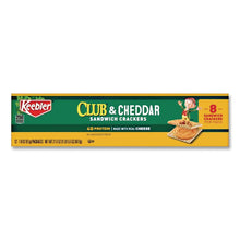 Load image into Gallery viewer, Sandwich Cracker, Club and Cheddar, 8 Cracker Snack Pack, 12/Box

