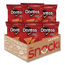 Load image into Gallery viewer, Nacho Cheese Tortilla Chips, 1.75 oz Bag, 64/Carton

