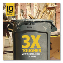 Load image into Gallery viewer, Vented Round Brute Container, 44 gal., Plastic, Gray
